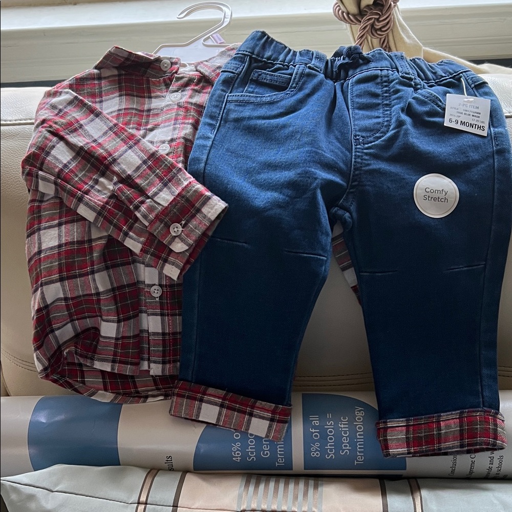 Infant Boys 5 outfits Nike Adidas FirstImpressions Bundle /6 to 9 months NWT